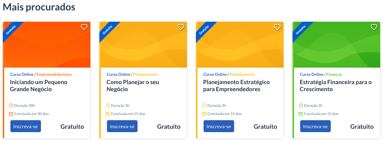 Cursos online Sebrae