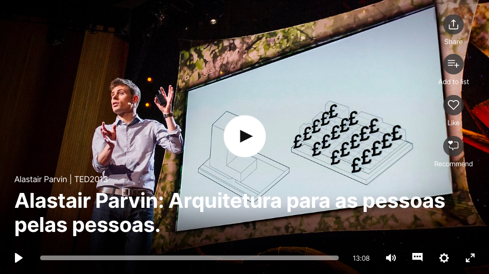 TedTalks: Alastair Parvin: Arquitetura para as pessoas pelas pessoas | Alastair Parvin, designer