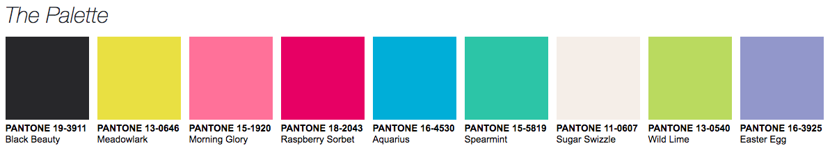 Vivify: uma paleta otimista da Pantone