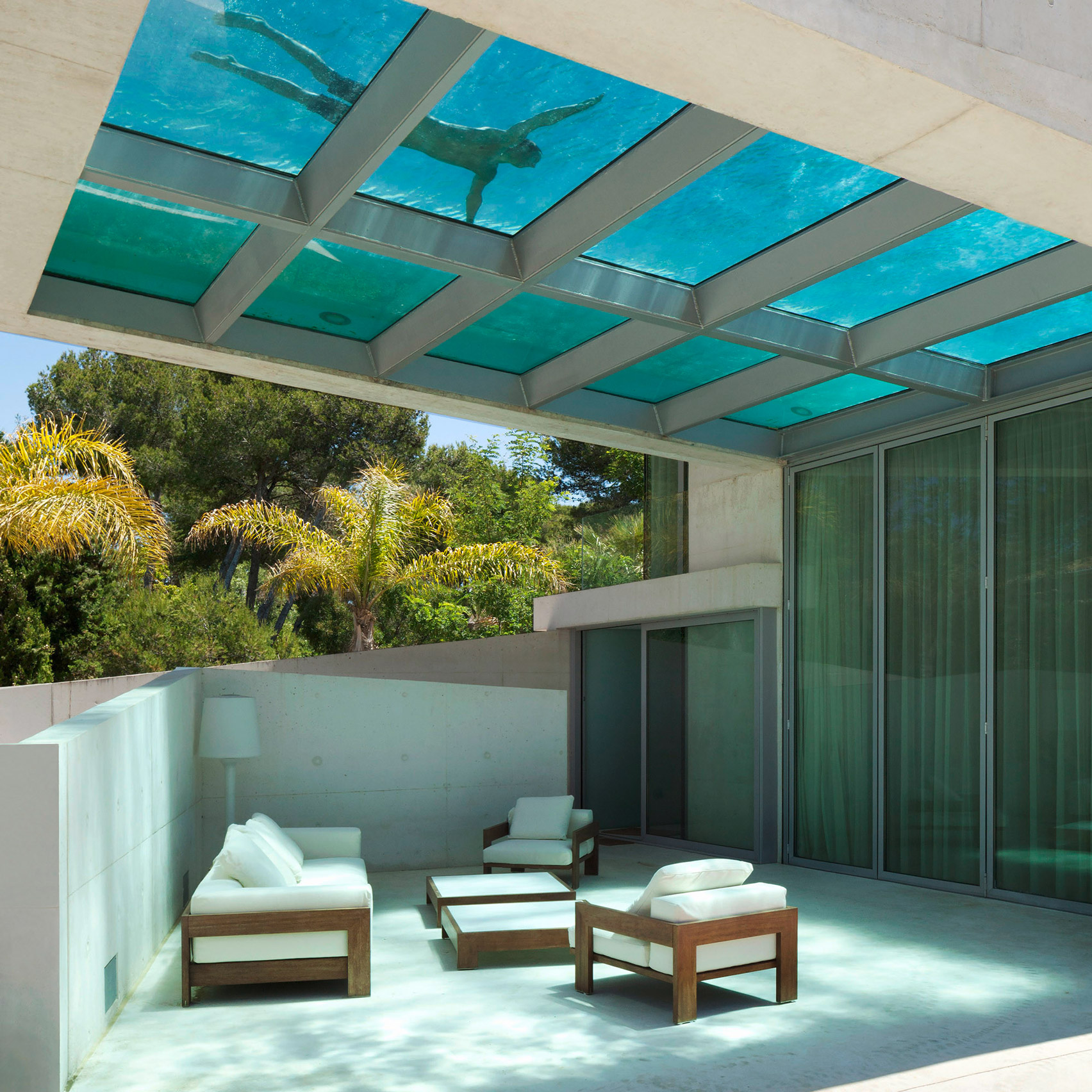 outdoor pools by Punto Arquitectónico, Cristián Boza, Architrend Architecture, Lorenzo Guzzini and more