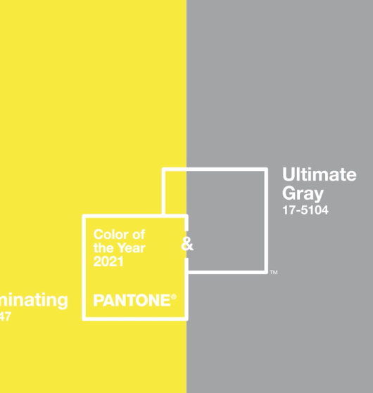 Pantone Cor do Ano 2021 Color of the Year Iluminating Ultimate Gray 1