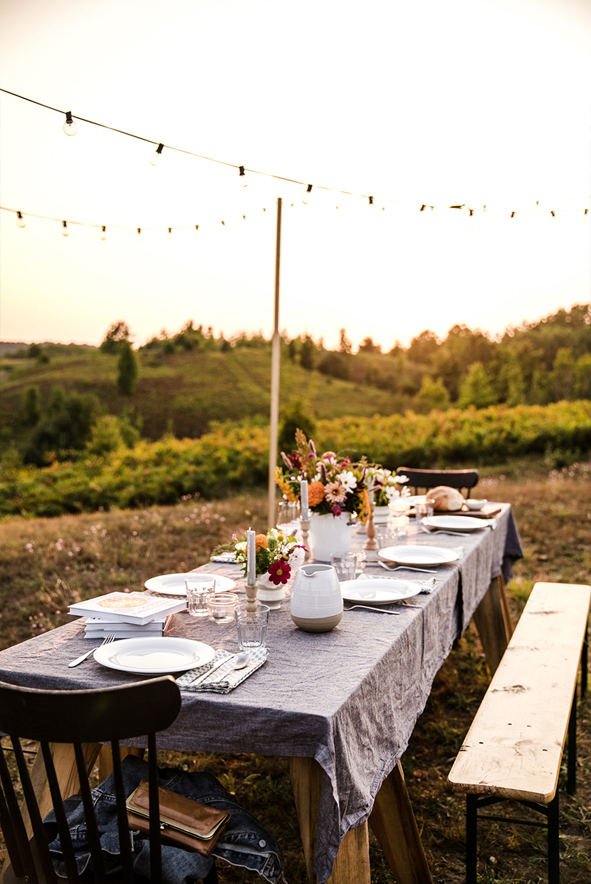 Jantar jardim ar livre outdoor dinner