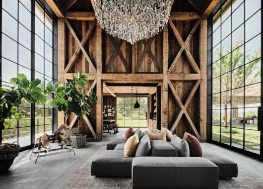 Ashton Kutcher Mila Kunis Sustainable LA Farmhouse Architectural Digest